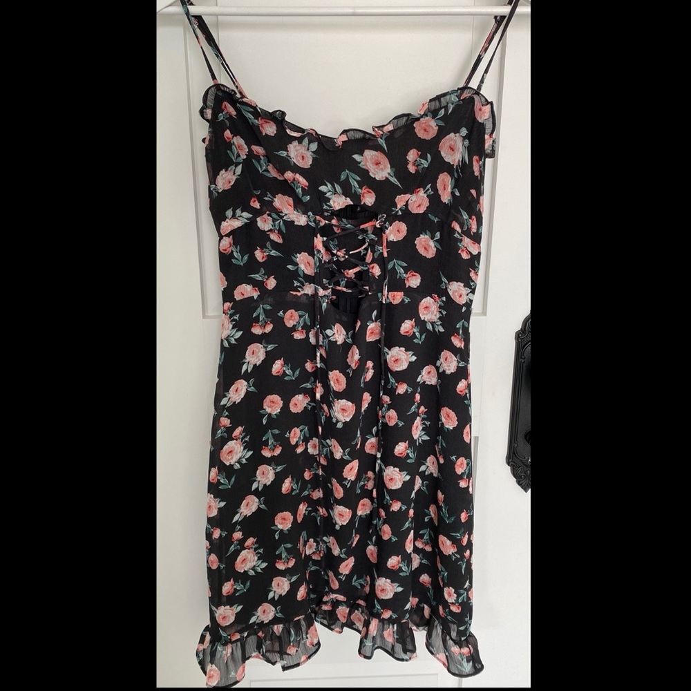 Storia Floral Corset Mini Dress
